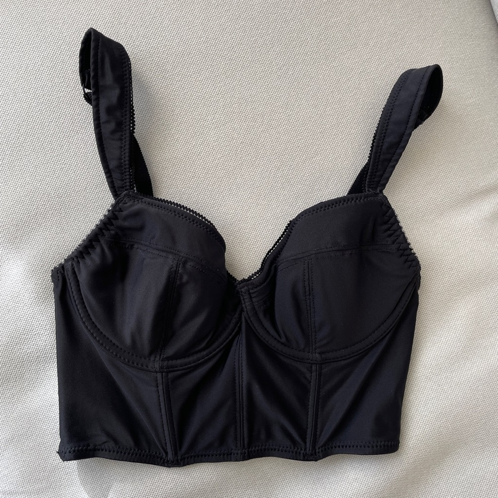 Urban Outfitters Black Bustier Bra